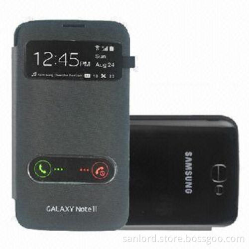 Original PU Leather Mobile Phone Cases for Samsung Galaxy Note 2, OEM and ODM Orders are Welcome